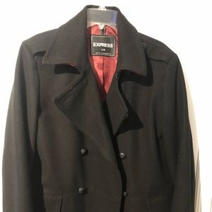 Men’s Large double breasted peacoat from Express